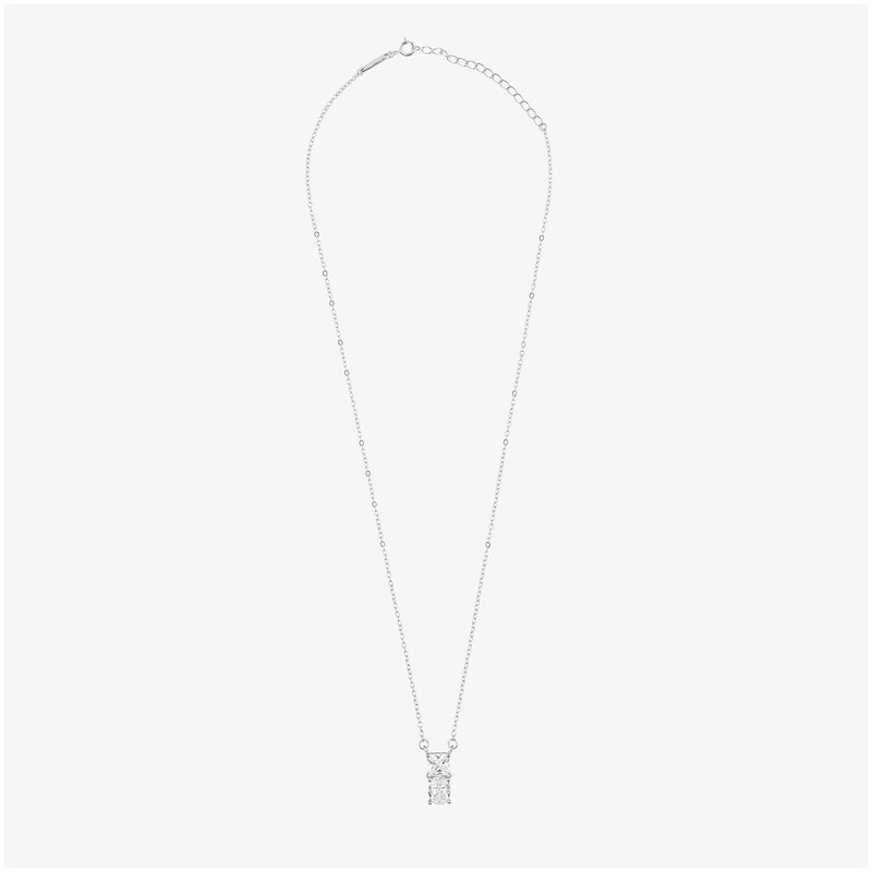Colar de Prata cristal branco coleção THE 21TH CENTURY Radiant