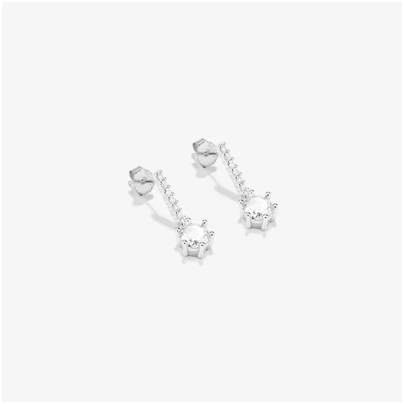 Brincos de Prata cristal coleção FIRST CLASS Radiant