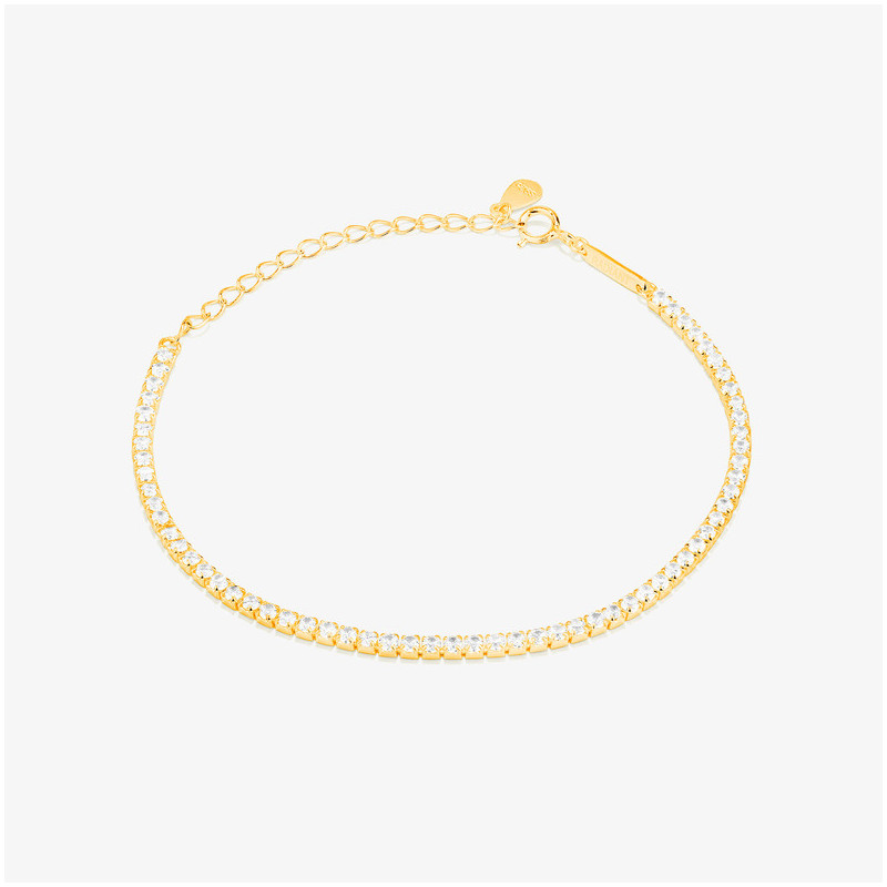 Pulseira riviere Prata dourada coleção FIRST CLASS Radiant