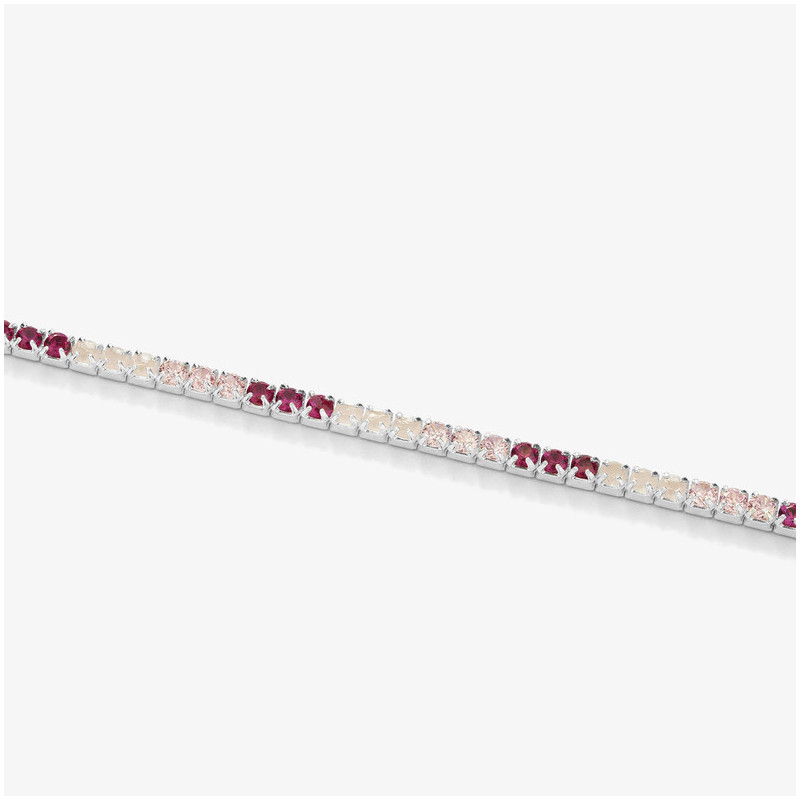 Pulseira riviere Prata rosa coleção FIRST CLASS Radiant