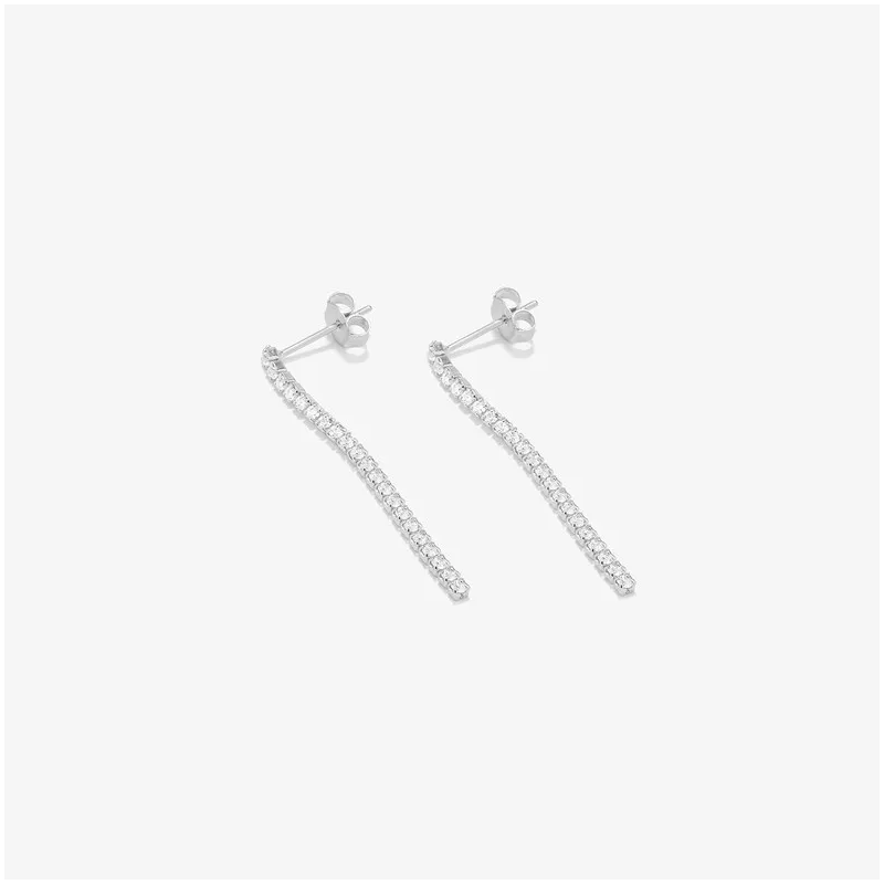 Brincos de Prata cristal coleção FIRST CLASS Radiant