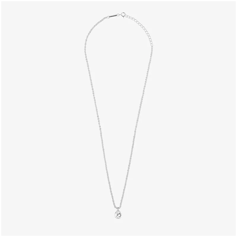 Colar de Prata cristal branco coleção FIRST CLASS Radiant