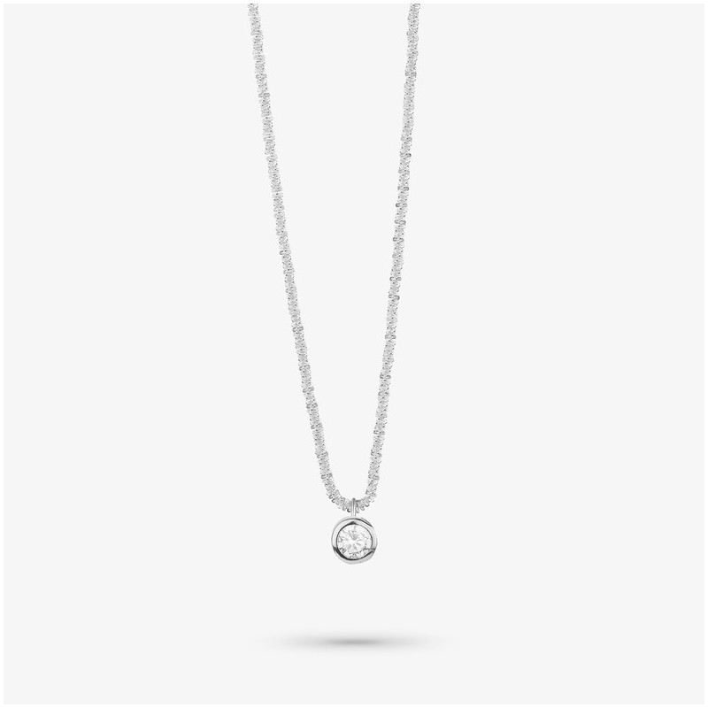 Colar chaton de Prata cristal coleção FIRST CLASS Radiant