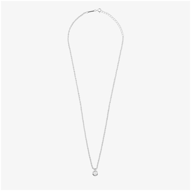 Colar chaton de Prata cristal coleção FIRST CLASS Radiant