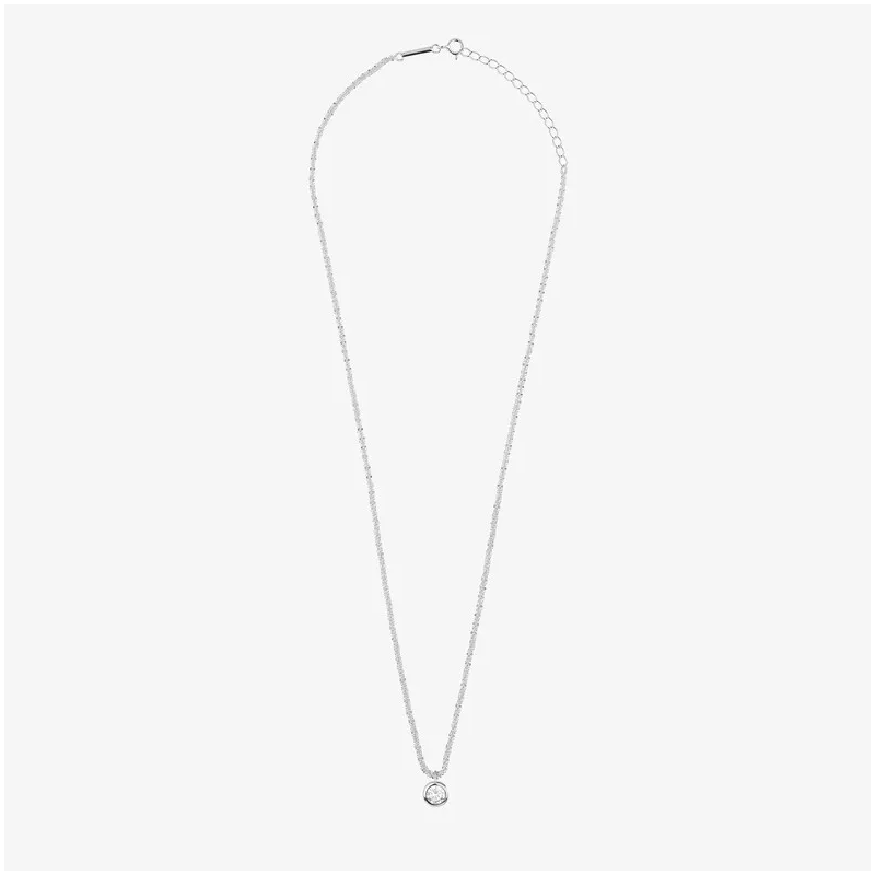 Colar chaton de Prata cristal coleção FIRST CLASS Radiant