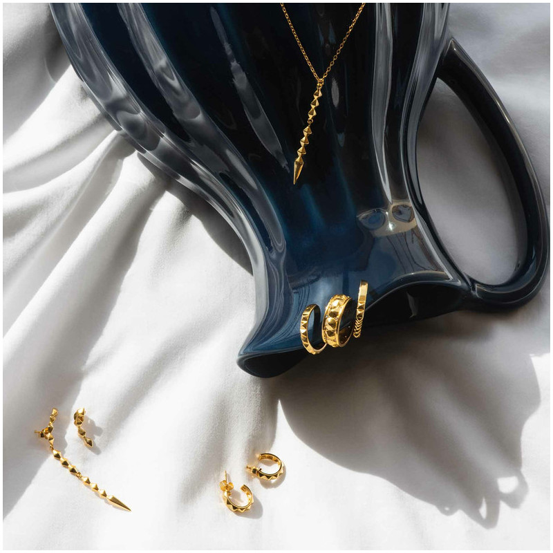 Argolas douradas coleção PUNK Radiant