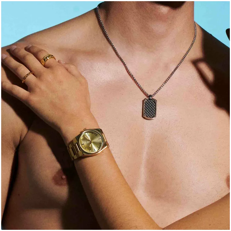 Anel largo dourado coleção PUNK Radiant