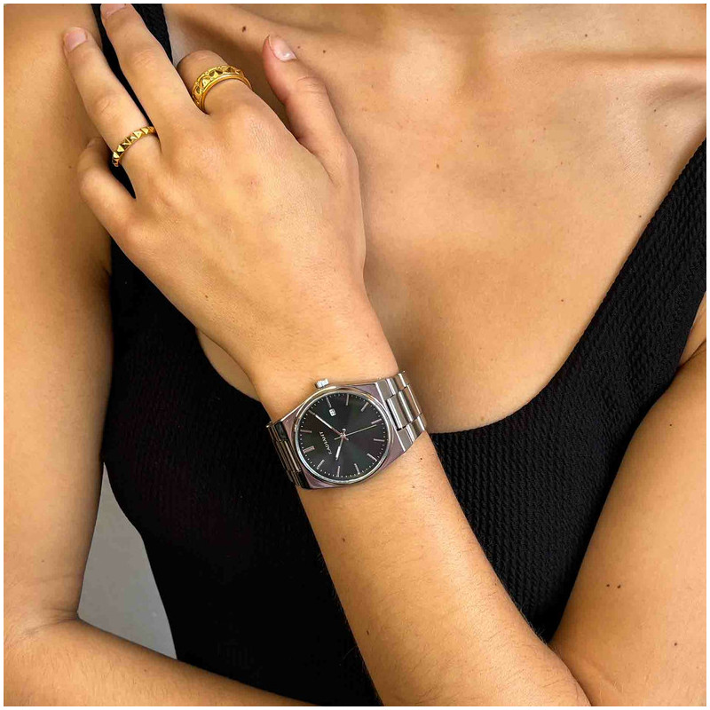 Anel largo dourado coleção PUNK Radiant