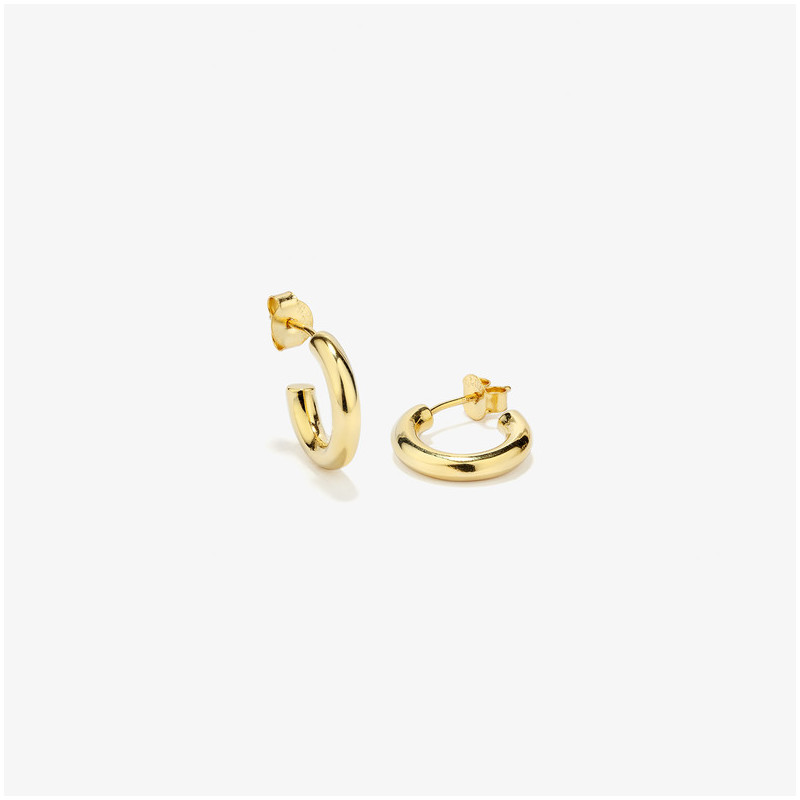 Argolas com banho de ouro Radiant