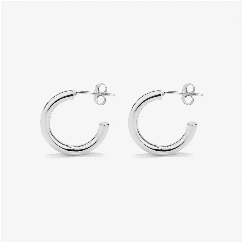 Argolas grandes de Prata Radiant