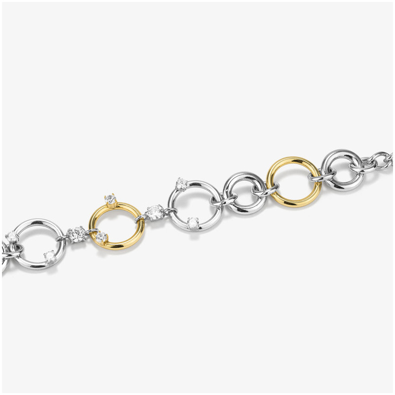 Pulseira Mulher Zendaya Bicolor | Design Elegante em Dois Tons