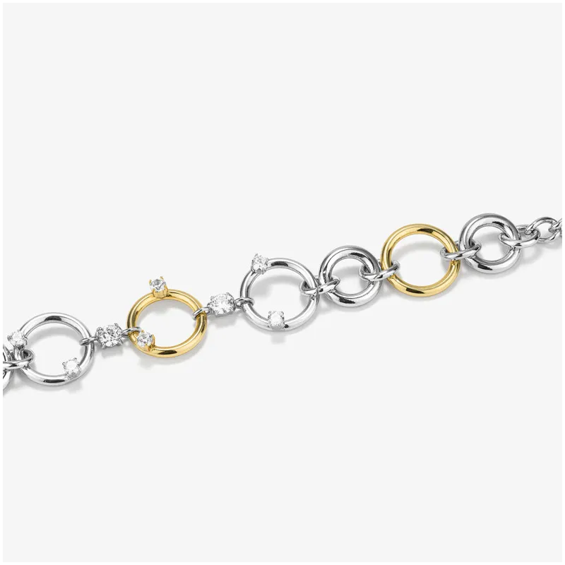 Pulseira Mulher Zendaya Bicolor | Design Elegante em Dois Tons