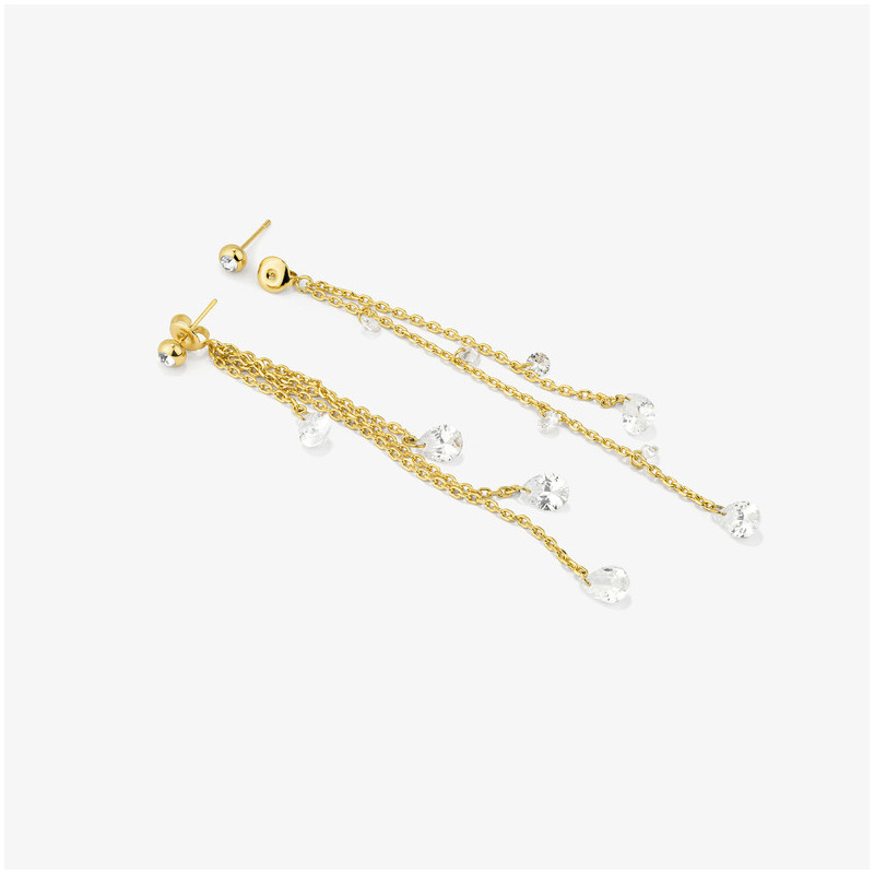 Brincos Mulher Compridos Myfair dourados | Design Elegante