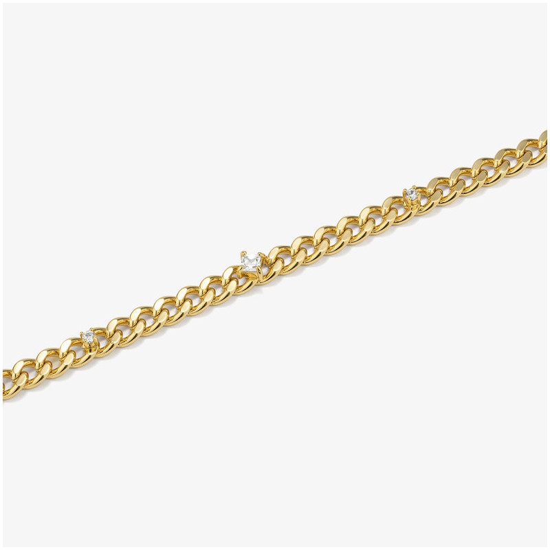 Pulseira Mulher Gaga dourada | Maxi Elos Dourados Modernos
