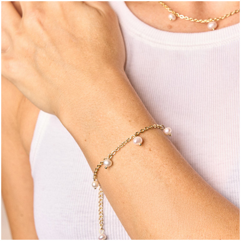 Pulseira Mulher Bridgerton dourada | Design Sofisticado em Aço Dourado