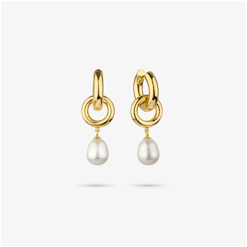 Brincos Mulher Emily Loop Dourado