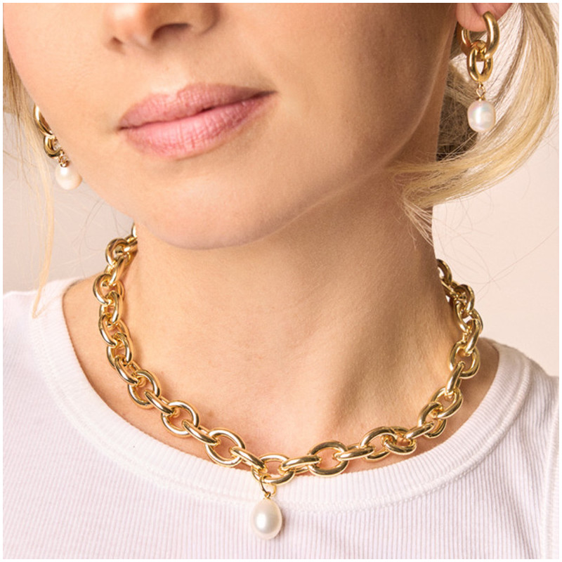 Brincos Mulher Emily Loop Dourado