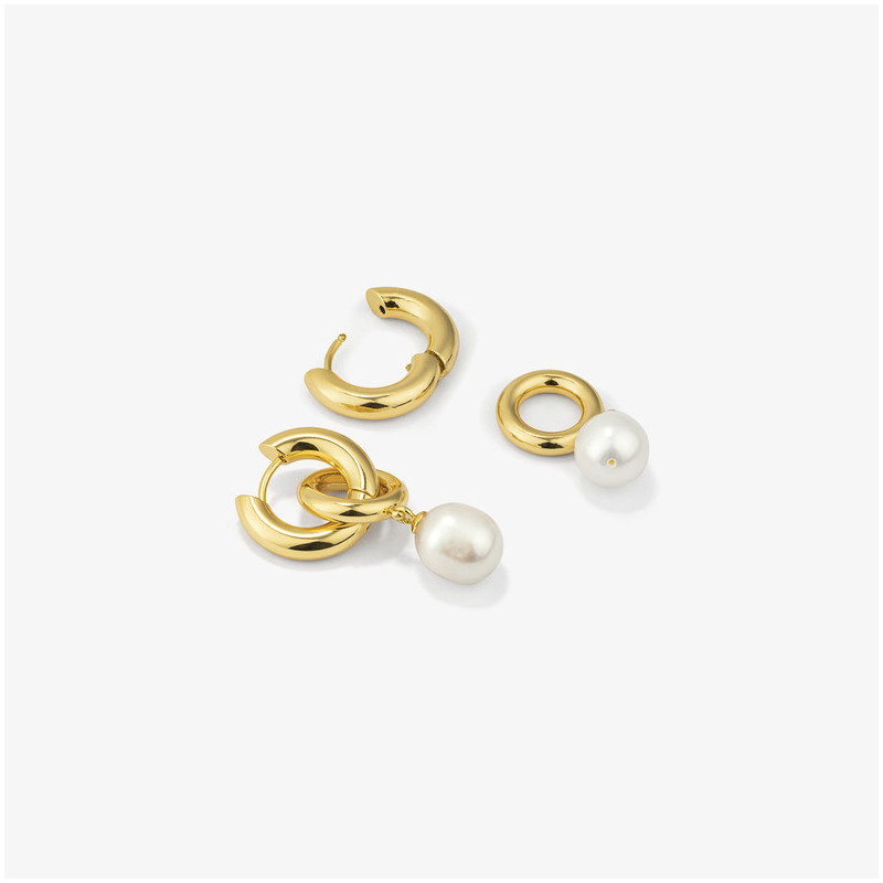 Brincos Mulher Emily Loop Dourado