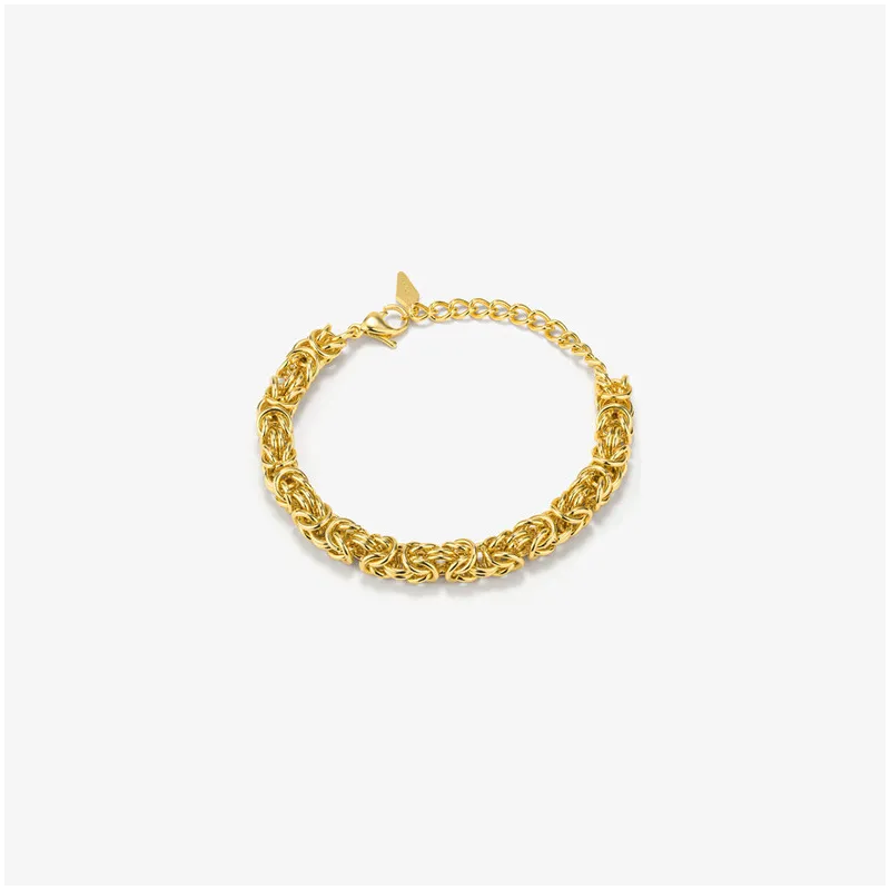 Pulseira Mulher Blake dourada | Design Twist em Aço Dourado