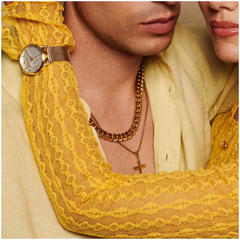 Colar Homem Mateo Cruz Fina Dourado