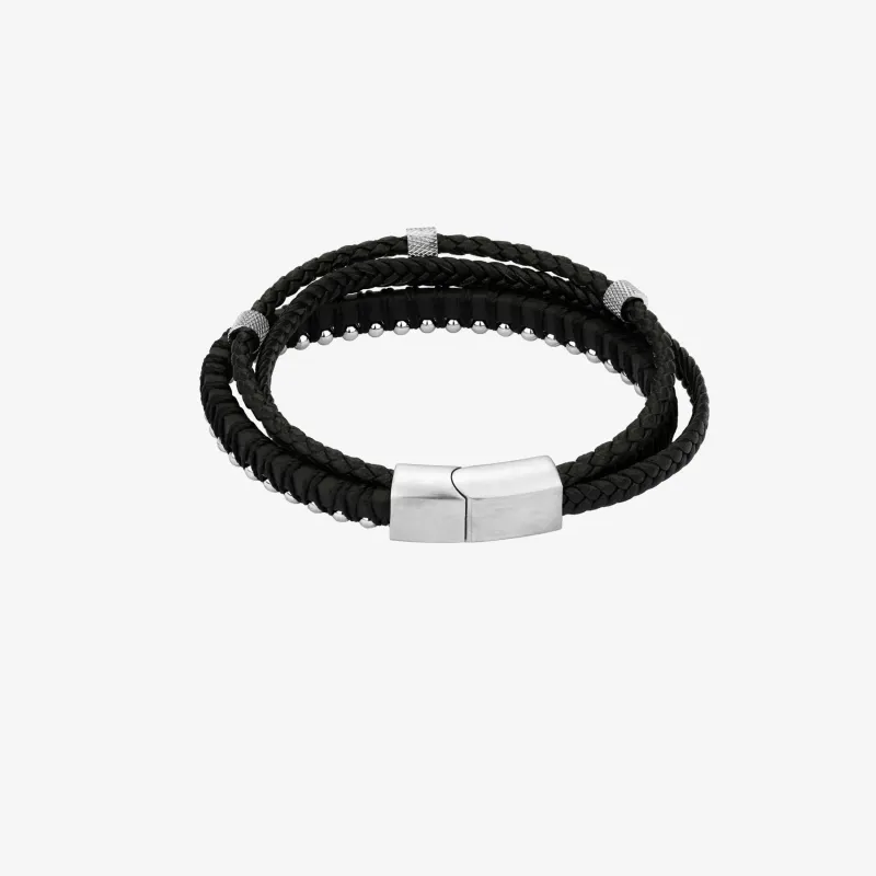 Pulseira de Homem Sierra Preta/Prateada | Radiant