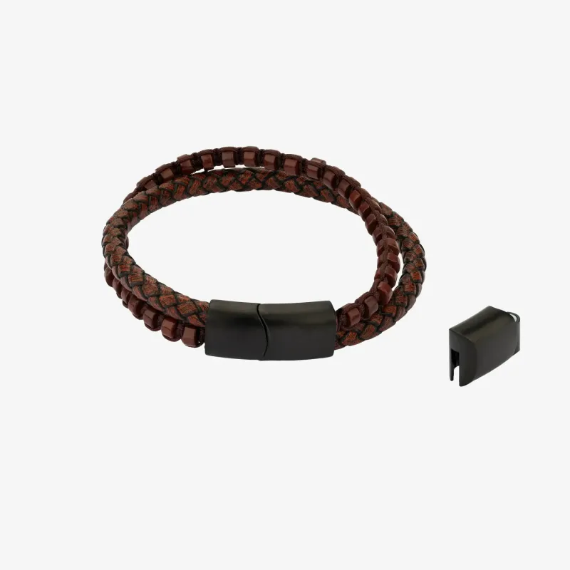 Pulseira de Homem Sierra com Contas Pretas | Radiant