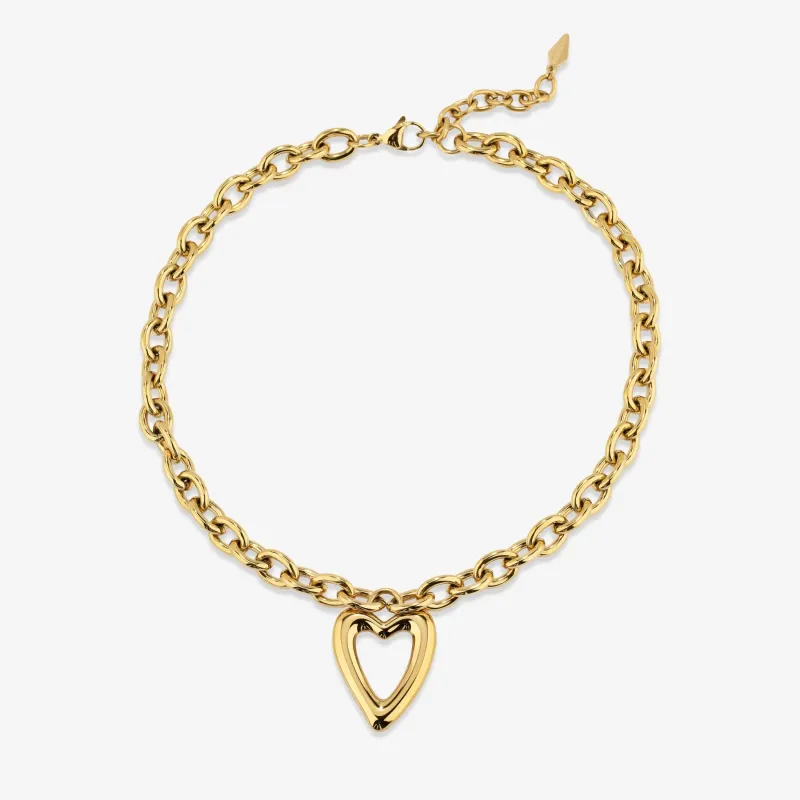 Colar de mulher Hearts dourado | Radiant