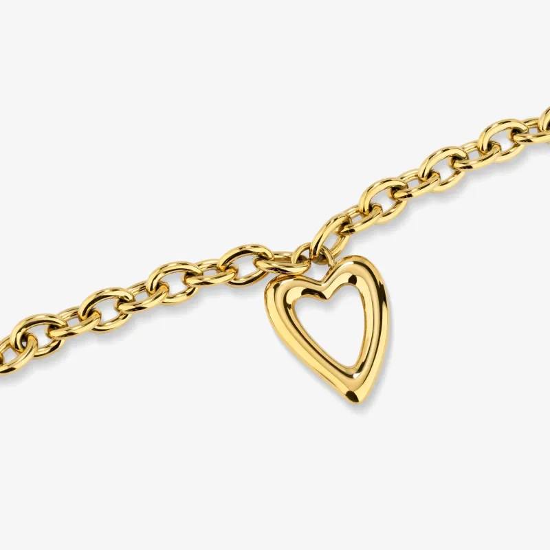 Colar de mulher Hearts dourado | Radiant