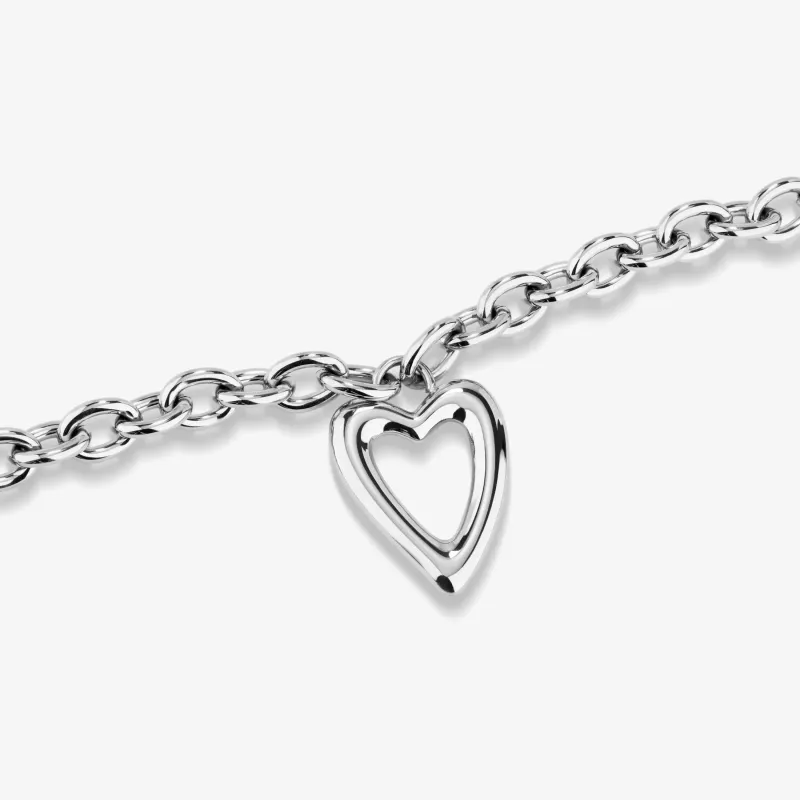 Pulseira de mulher Hearts prateada | Radiant