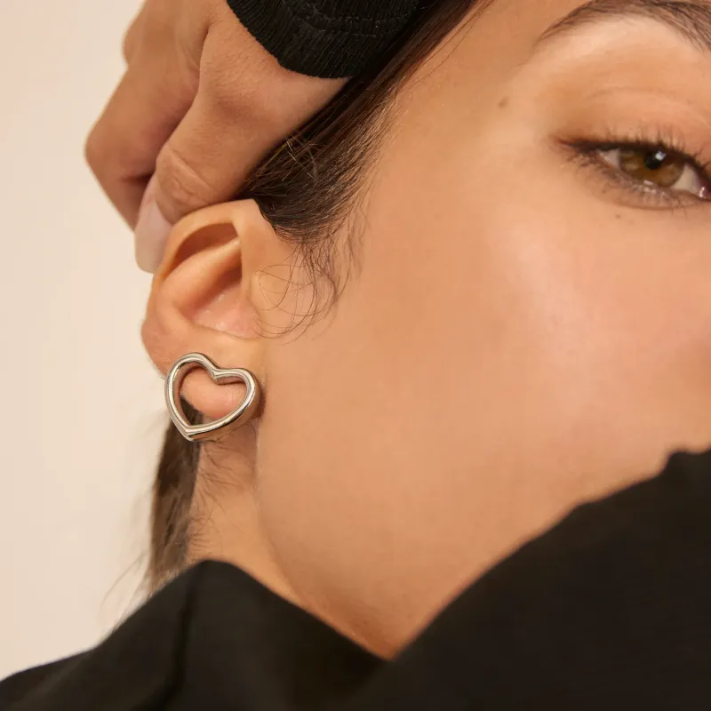 Brincos de mulher My Love prateados | Radiant