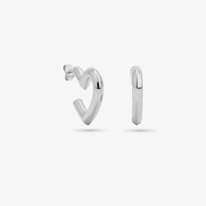 Argolas de mulher My Love prateadas | Radiant