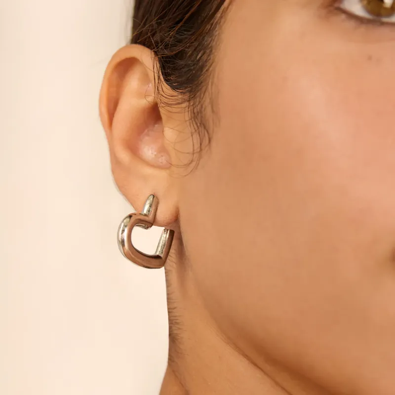 Argolas de mulher My Love prateadas | Radiant