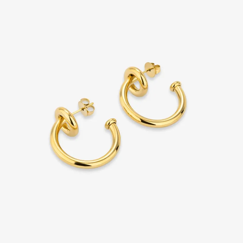 Argolas de mulher Chain Forever douradas | Radiant