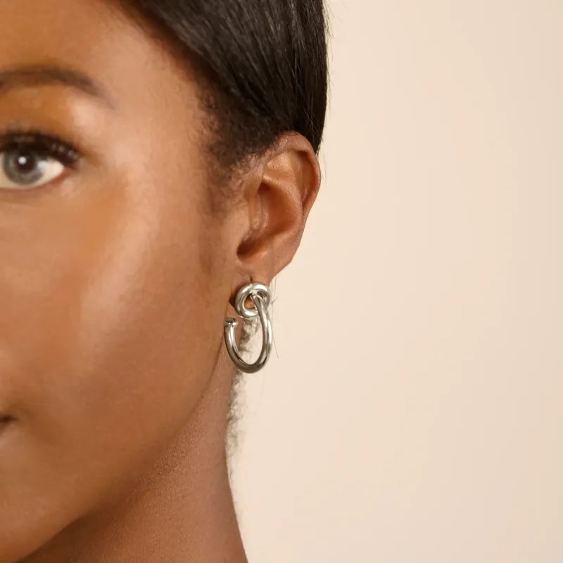 Argolas de mulher Chain Forever prateadas | Radiant