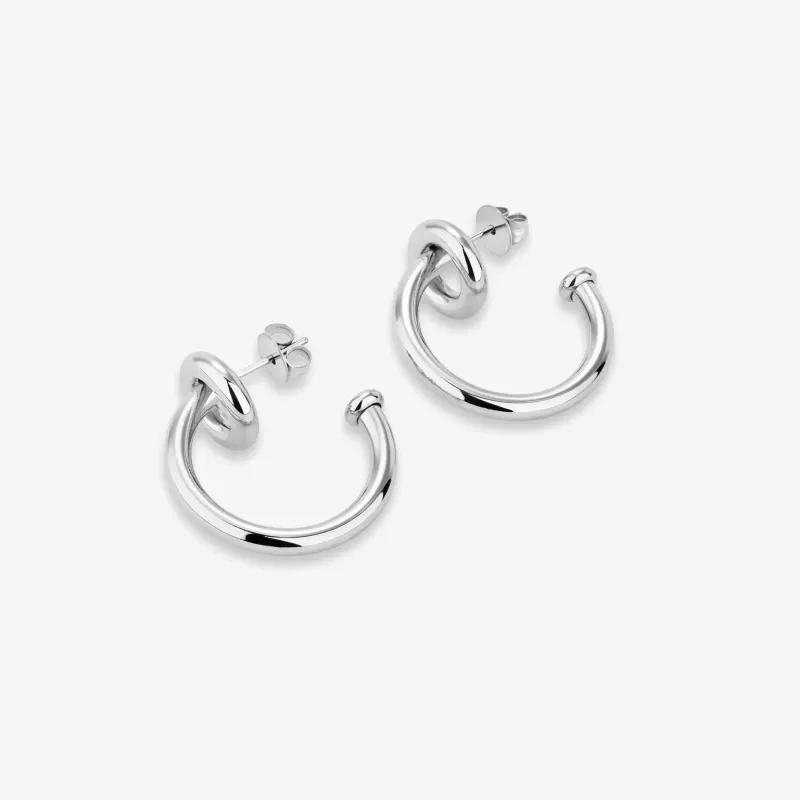 Argolas de mulher Chain Forever prateadas | Radiant