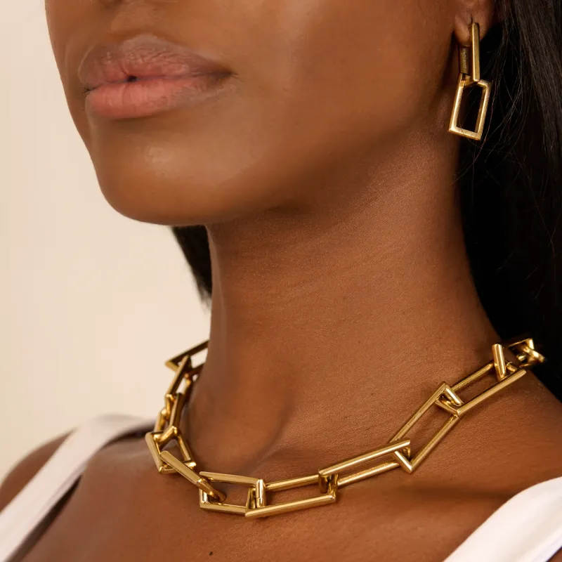 Colar de mulher Chain Halle dourado | Radiant