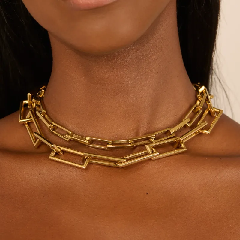 Colar de mulher Chain Halle dourado | Radiant