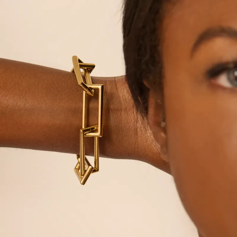 Pulseira de mulher Chain Halle dourada | Radiant