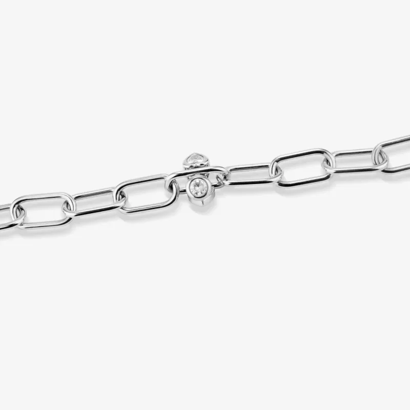 Pulseira de mulher Claudia prateada  | Radiant