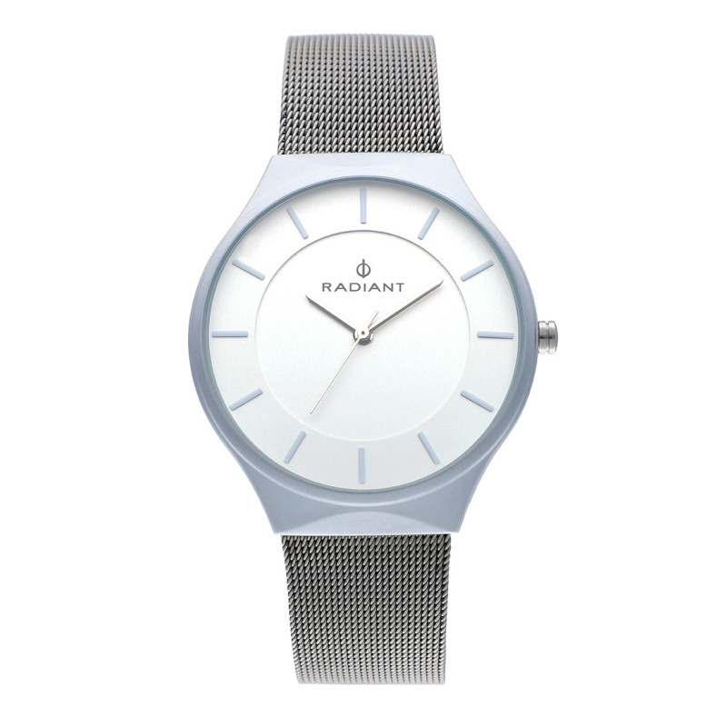 HANS 41MM WHITE DIAL SILVER SS MESH