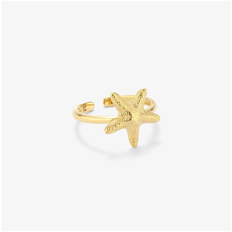 Anel Dourado STARFISH Radiant Mulher Prata de lei