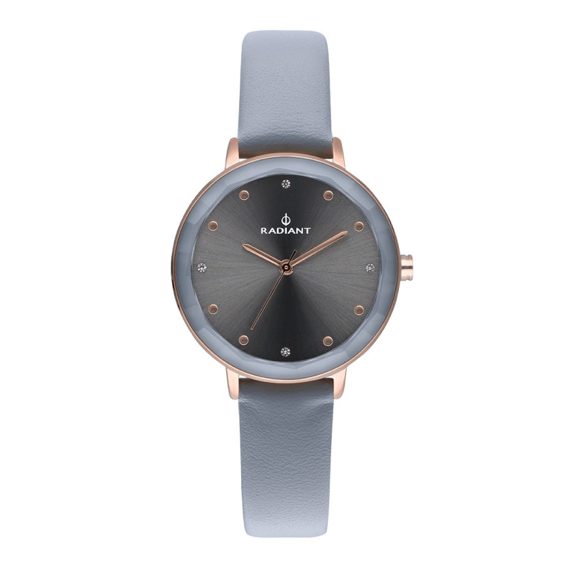 KATRINE 34MM GREY DIAL GREY LEATHER STRA