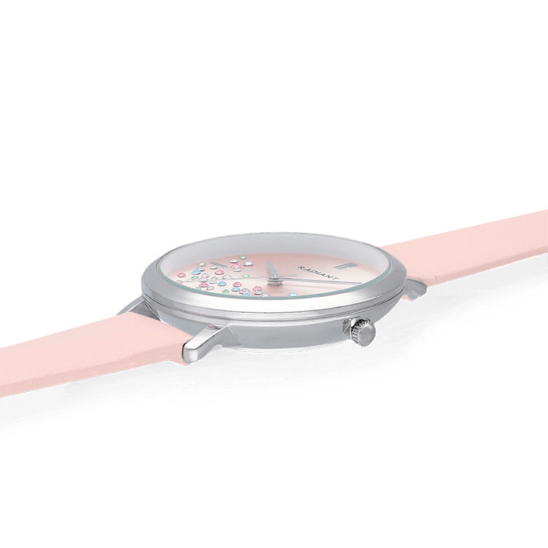 ELLA 36MM PINK DIAL PINK LEATHER BRACELE
