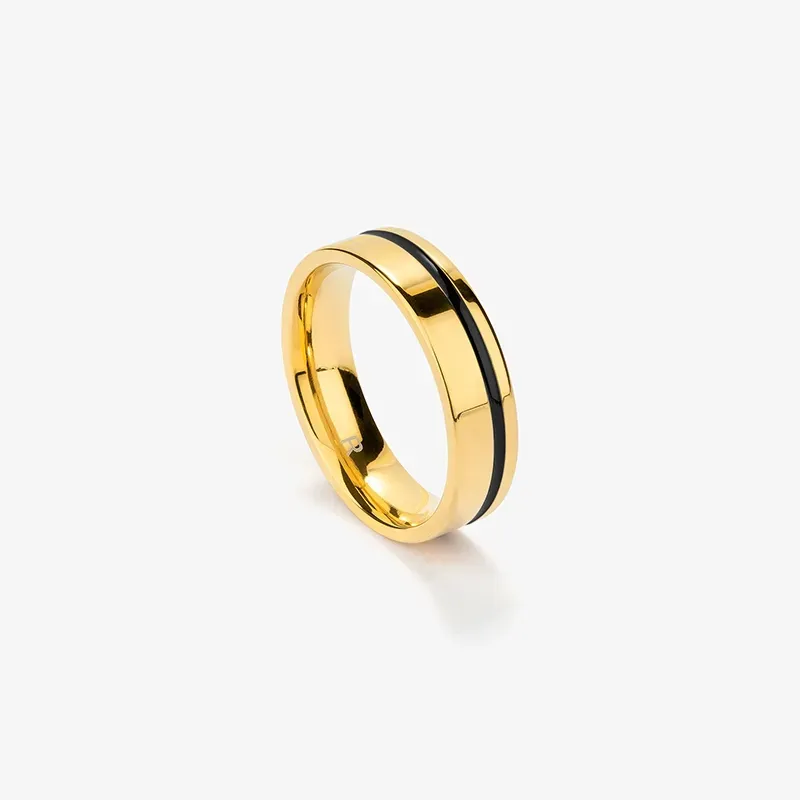 Anel Homem Nogueiras Mid Dourado 26