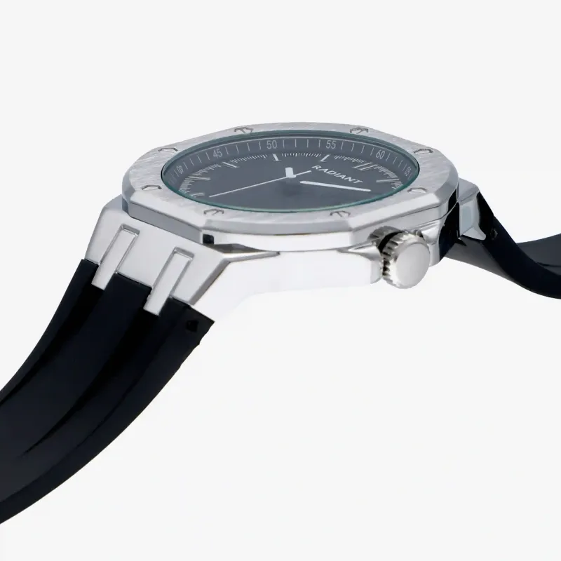 Relógio Homem Leonardo Preto/Pulseira de Silicone