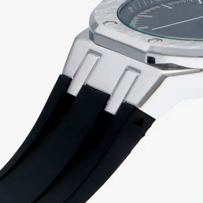 Relógio Homem Leonardo Preto/Pulseira de Silicone