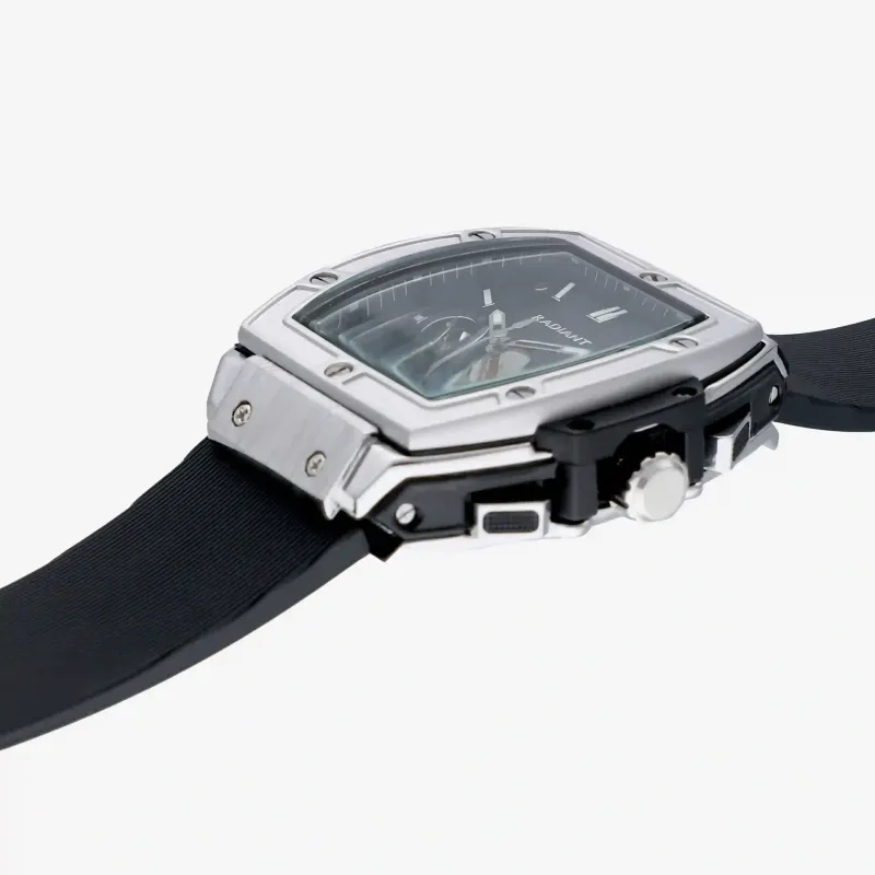 Relógio Homem Ryan Prata/Silicone