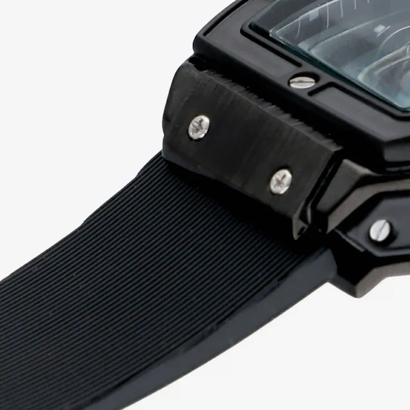 Relógio Homem Ryan Preto/Pulseira de Silicone