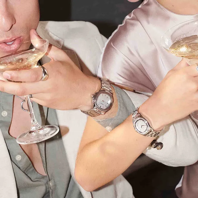 Radiant Scape Relógio de Mulher Prateado com Bracelete de Aço