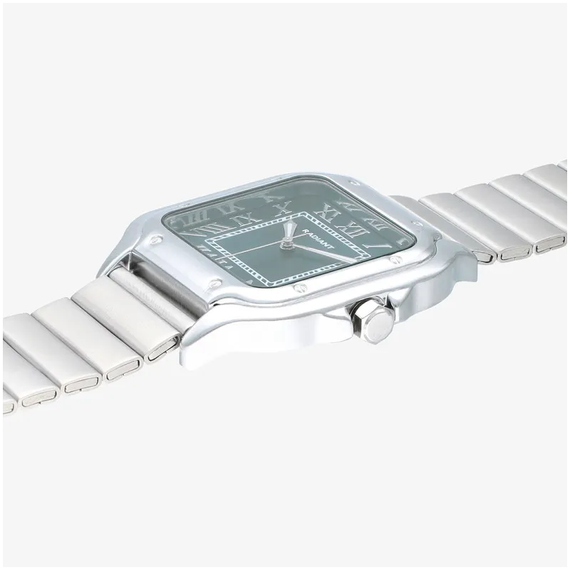 Relógio Homem Chris Him Verde Prateado